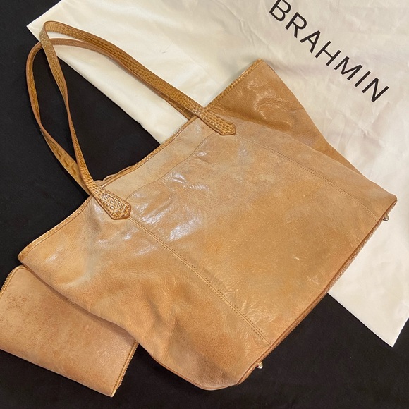 ⚡️FLASH Sale⏱️ Brahmin Annika Ran Safi Genuine Leather Tote w/ Matching Wallet - Picture 11 of 14